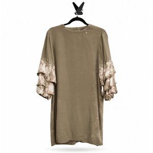 Sophisticated Sleeves | Hand-painted Puff Sleeve Dress